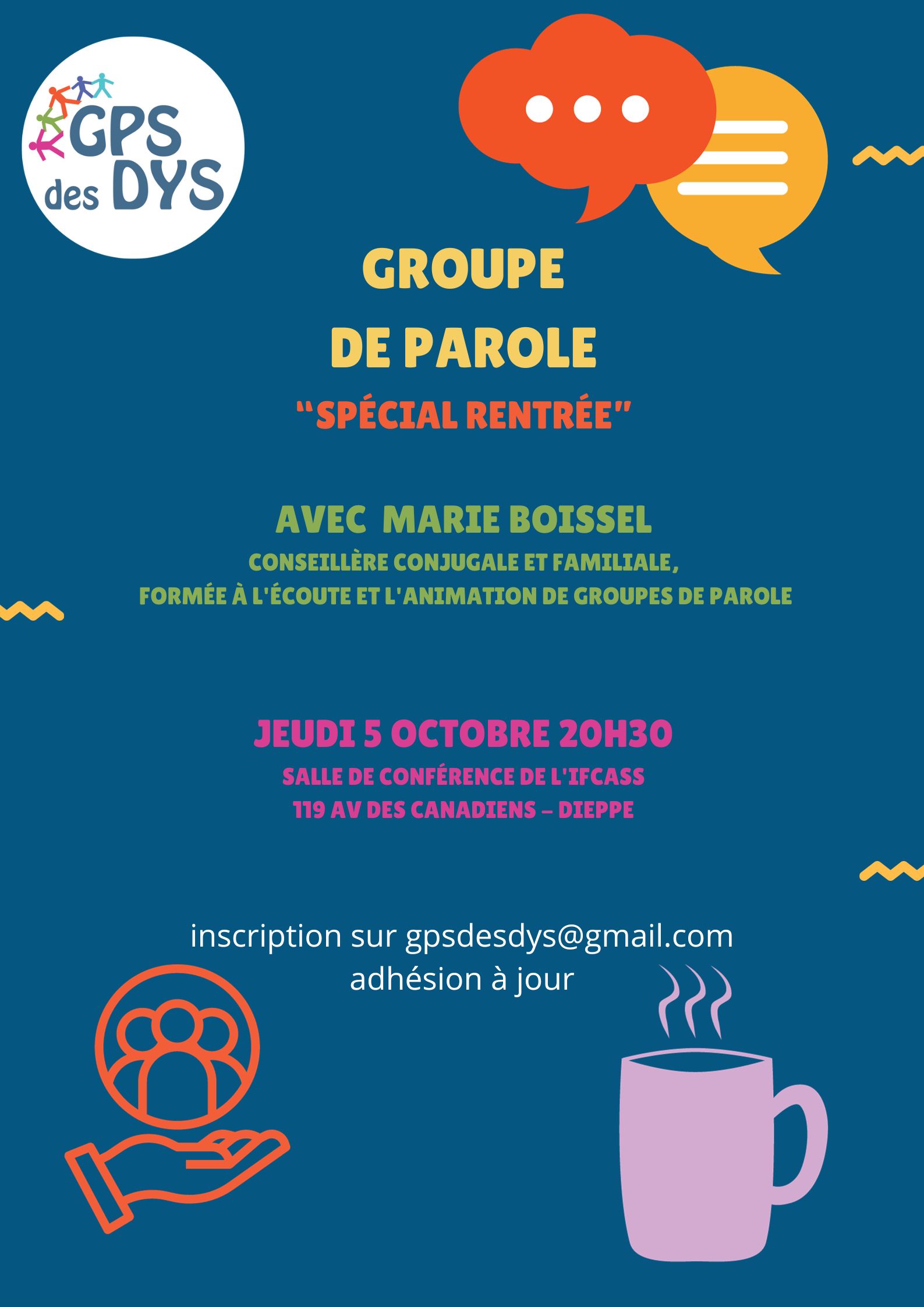 GROUPE DE PAROLE « SPÉCIAL RENTRÉE »