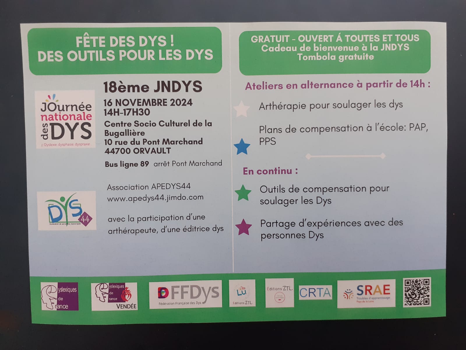 Journée National dys de apedys44